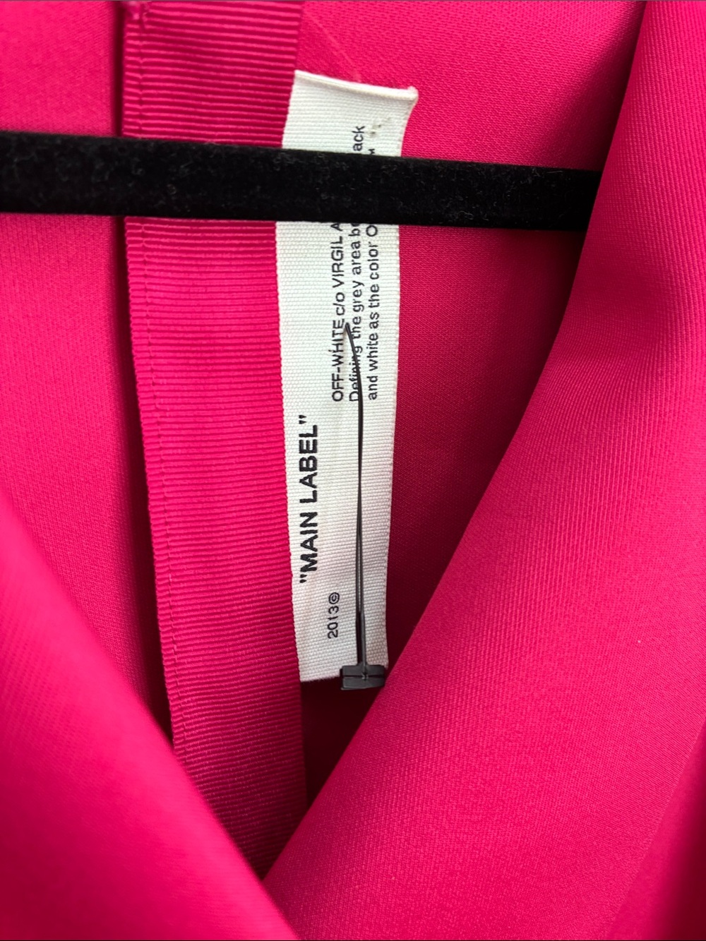 *RARE* Off-White bright pink wrap “DRESS” 2013 size 40 - Picture 2 of 11